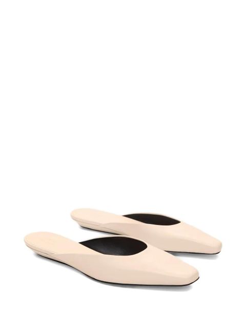 LouLou de Saison Diane square toe mules - Neutrals
