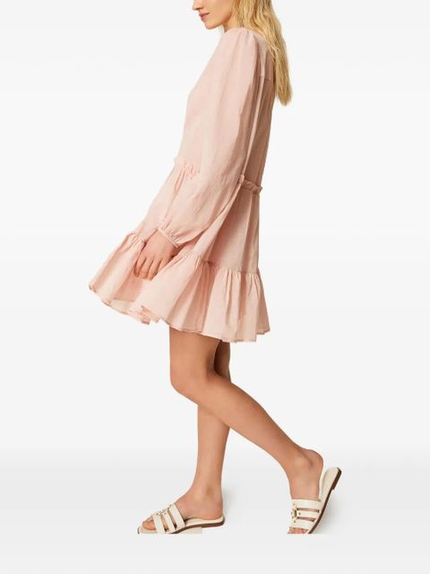 TWINSET ruffled shirt dress - Pink