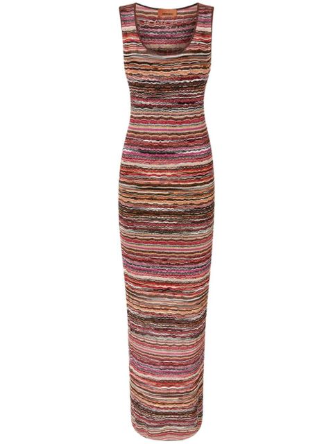 Missoni wave-motif maxi dress - Red - zdjęcie produktu nr 1