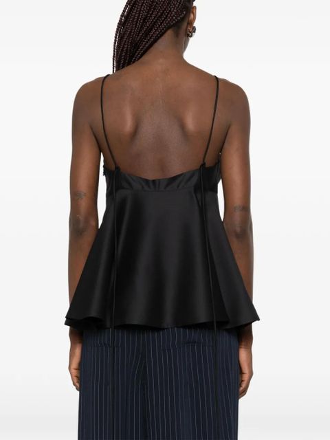 Róhe bustier peplum top - Black