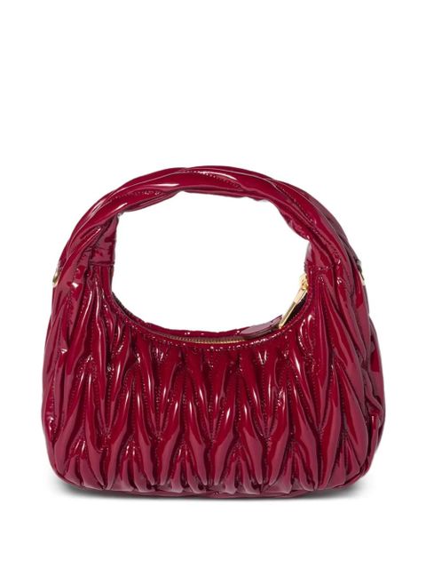 Miu Miu Wander matelassé patent leather bag - Red - zdjęcie produktu nr 1