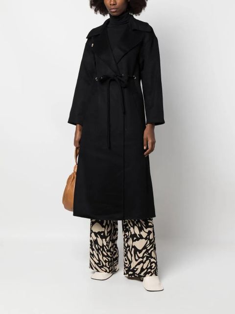 Ba&Sh Kate drawstring wool-blend coat - Black