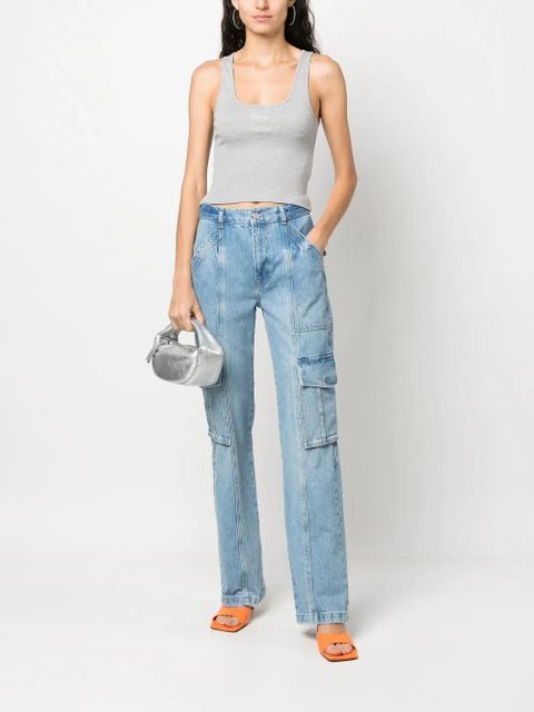 GCDS logo-print tank top - Grey - zdjęcie produktu nr 2