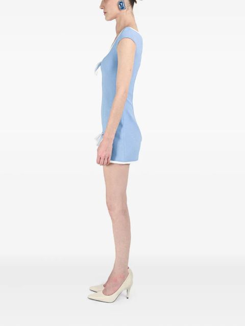 Rowen Rose bow-detail dress - Blue