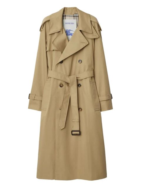 Burberry raglan-sleeve belted trench coat - Brown - zdjęcie produktu nr 1