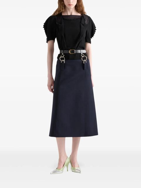 Prada cady crepe top - Black - zdjęcie produktu nr 2