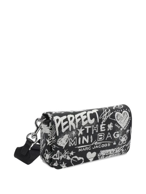 Marc Jacobs mini Punk Scribble leather crossbody bag - Black
