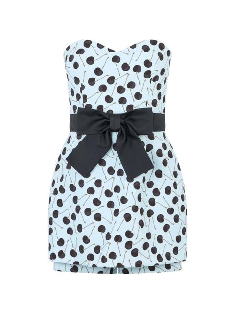 Valentino Garavani bow mini dress - Blue - zdjęcie produktu nr 1