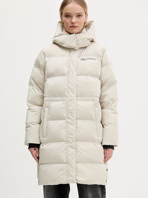 Karl Lagerfeld Jeans kurtka kolor beżowy zimowa A4W15059 - zdjęcie produktu nr 1