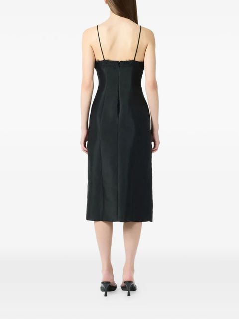 Blumarine lace-detail slit midi dress - Black - zdjęcie produktu nr 2