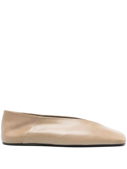 Jil Sander leather ballet flats - Neutrals - zdjęcie produktu nr 1