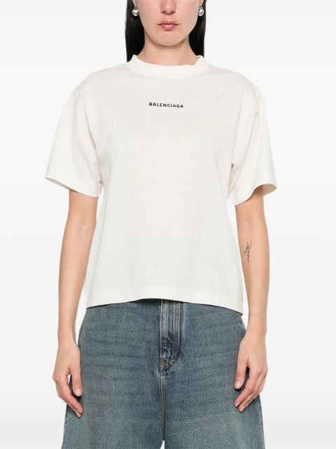 Balenciaga logo T-shirt - Neutrals