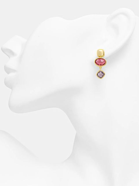 Answear.LAB kolczyki ze srebra 925 pozłacanego 18k złotem - zdjęcie produktu nr 2