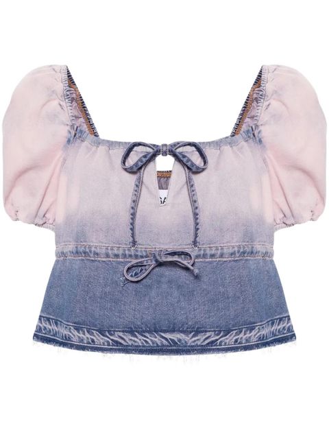 GANNI Future denim blouse - Blue - zdjęcie produktu nr 1