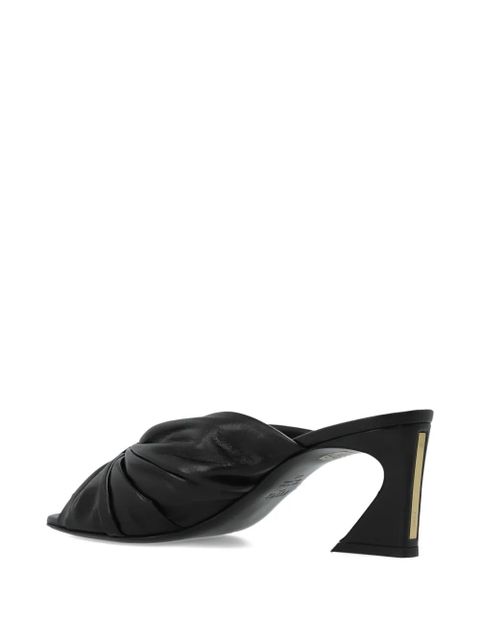 FENDI Arco twisted-upper leather sandals - Black