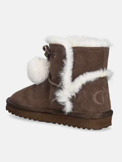 Liu Jo śniegowce zamszowe JIL 05 kolor brązowy SF5101PX002S3830