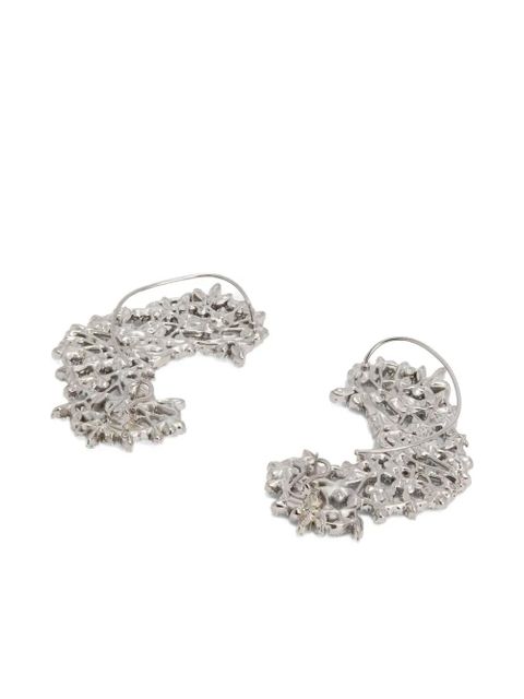 Jil Sander zirconie-embellished earrings - Silver