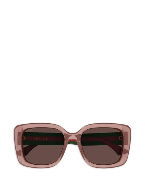 Gucci Eyewear logo-detail sunglasses - Pink - zdjęcie produktu nr 1
