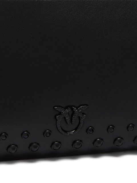 PINKO mini leather wallet - Black