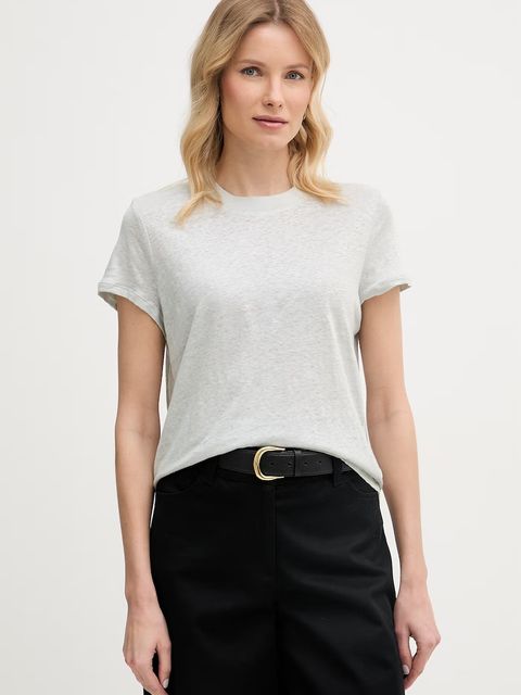 United Colors of Benetton t-shirt damski lniany - zdjęcie produktu nr 1