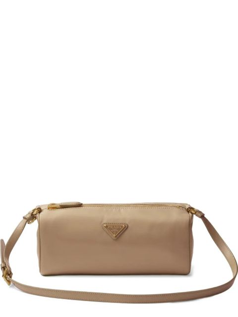 Prada logo-plaque shoulder bag - Neutrals - zdjęcie produktu nr 1