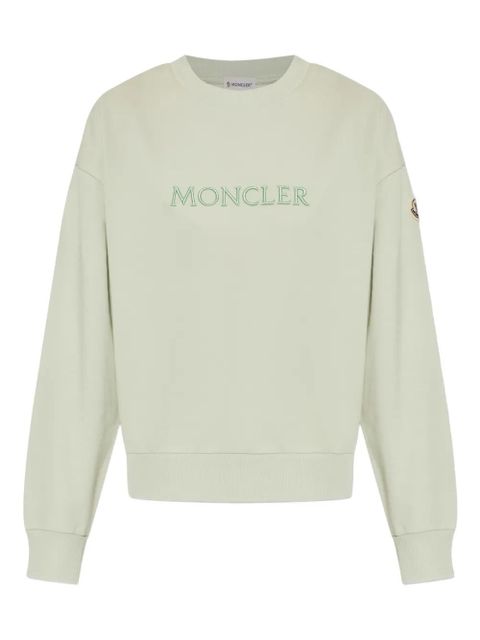 Moncler logo-embroidered sweatshirt - Neutrals - zdjęcie produktu nr 1
