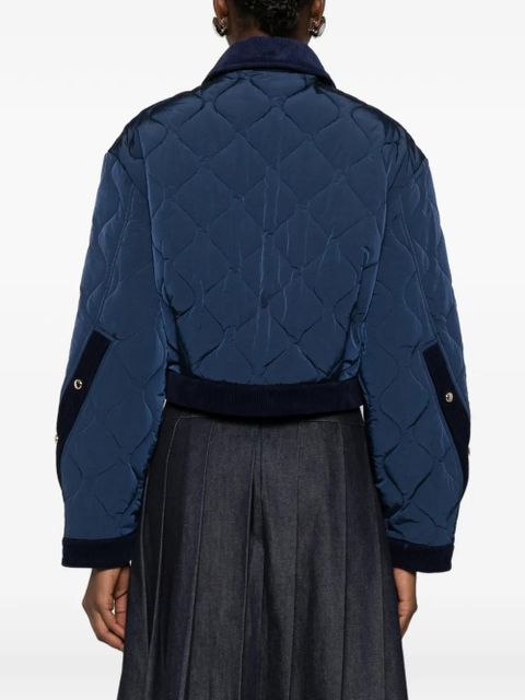 Maje quilted button jacket - Blue