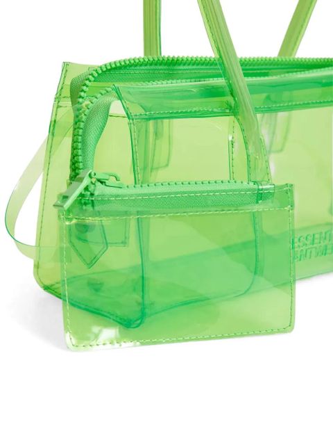 Essentiel Antwerp clear zipped shoulder bag - Green