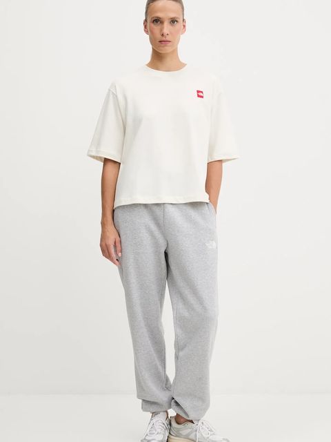 The North Face t-shirt bawełniany Redbox damski kolor beżowy NF0A8EG6QLI1 - zdjęcie produktu nr 2