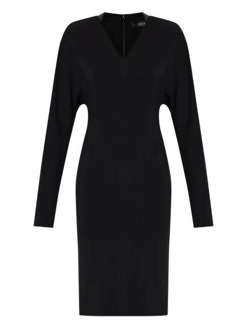 Versace V-neck long-sleeve mini dress - Black - zdjęcie produktu nr 1