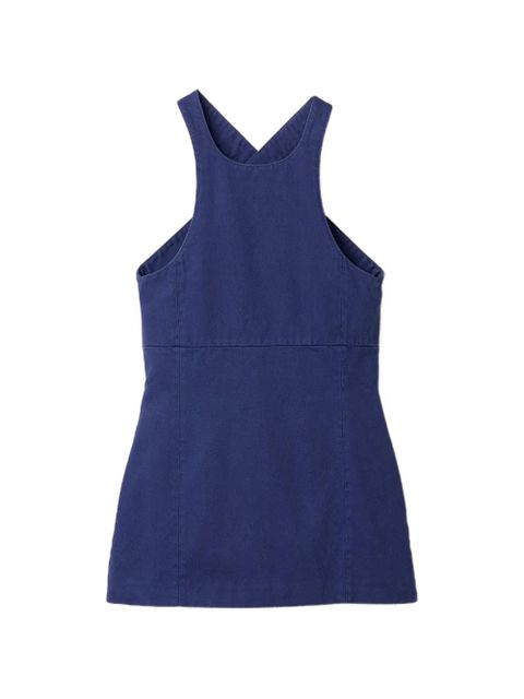 Miu Miu backless logo mini dress - Blue - zdjęcie produktu nr 1