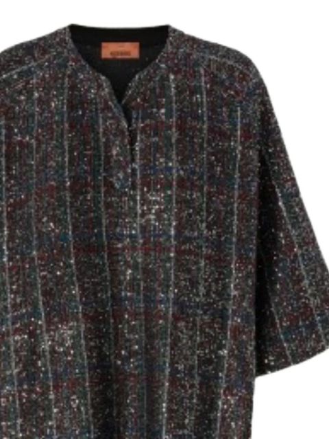 Missoni V-neck sequin embroidered mini dress - Black - zdjęcie produktu nr 2