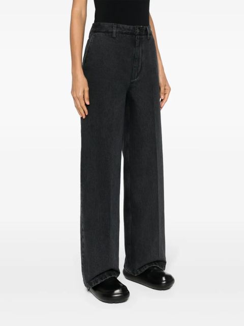 LOEWE x Suna Fujita wide-leg jeans - Black