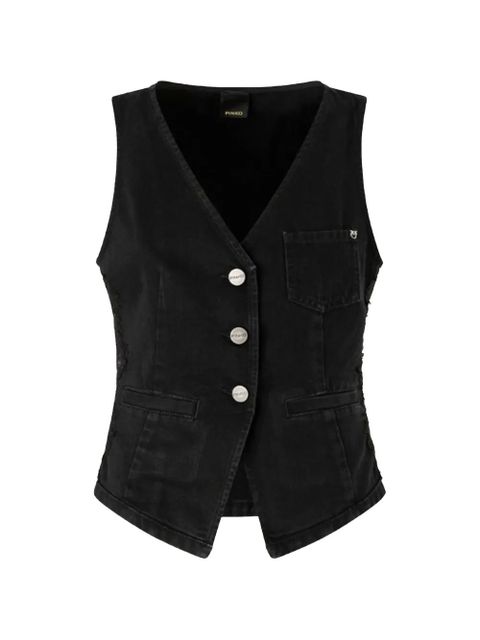PINKO buttoned pocket waistcoat - Black - zdjęcie produktu nr 1