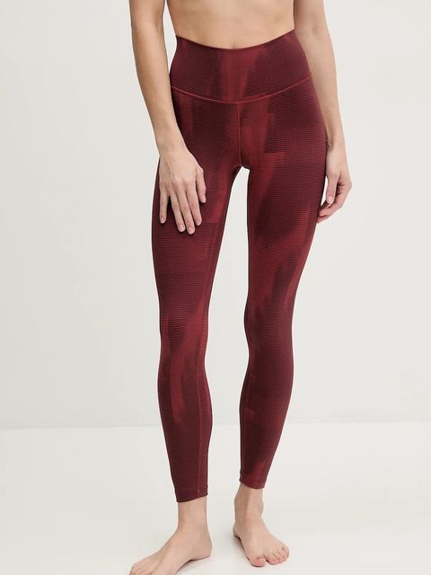 adidas Performance legginsy do jogi All Me kolor bordowy wzorzyste JJ3874 - zdjęcie produktu nr 1