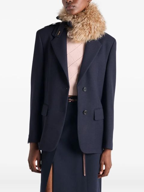 Prada diamond-pattern short-sleeved sweater - Pink - zdjęcie produktu nr 2