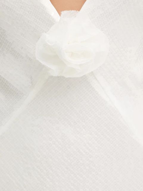 Bardot sukienka kolor biały maxi rozkloszowana 59278DB5