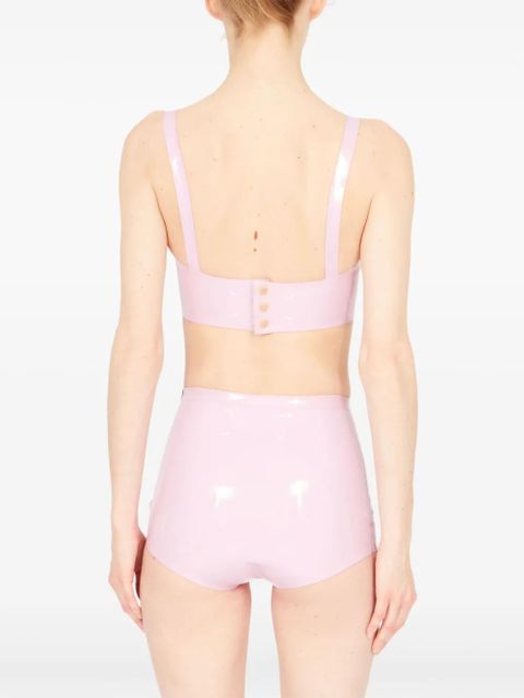 Maison Margiela latex balconette bra - Pink