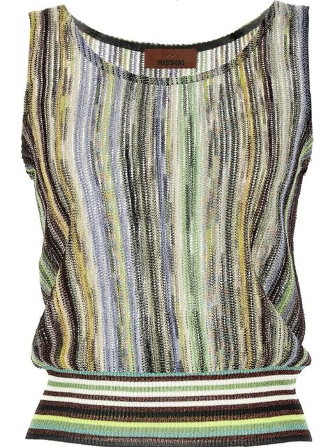 Missoni striped lamé top - Green - zdjęcie produktu nr 1