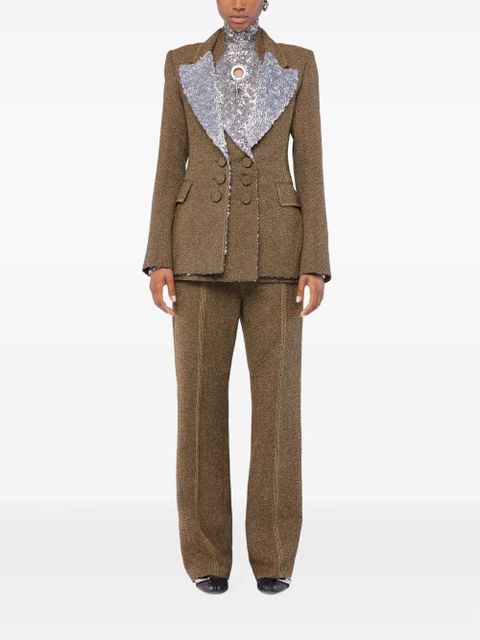 Rabanne cut-out long-sleeved top - Silver