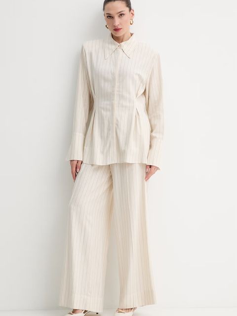 Gestuz koszula damska z dodatkiem lnu - zdjęcie produktu nr 1