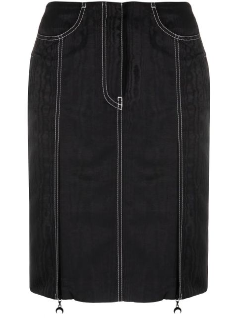 Marine Serre crescent-moon pendant skirt - Black - zdjęcie produktu nr 1