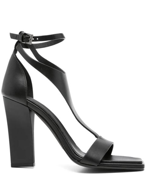 Max Mara 105mm leather sandals - Black - zdjęcie produktu nr 1