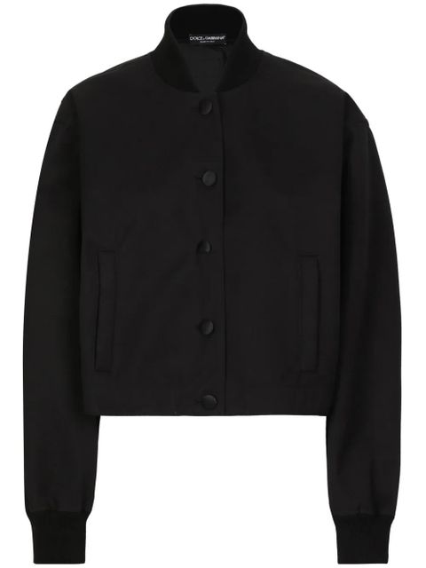 Dolce & Gabbana buttoned long sleeve windbreaker - Black - zdjęcie produktu nr 1
