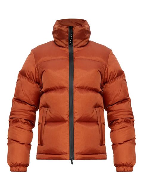 Marni logo-embroidery puffer jacket - Brown - zdjęcie produktu nr 1