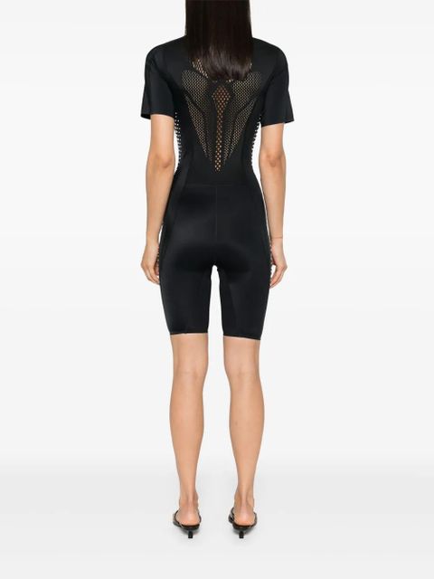 Coperni x PUMA rubberised-logo playsuit - Black