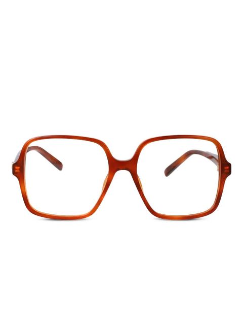Gucci Eyewear GG1994O geometric-frame glasses - Brown - zdjęcie produktu nr 1