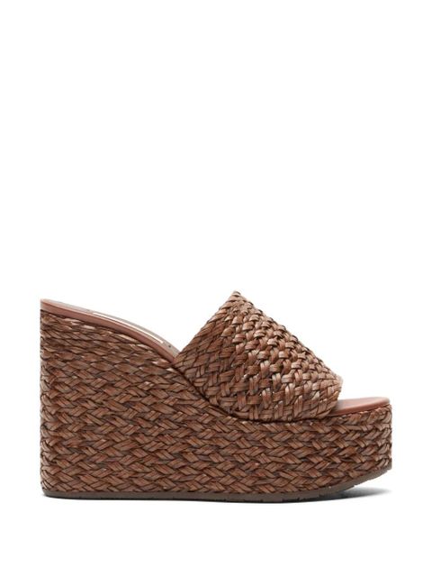 Casadei Suncity woven wedge sandals - Brown - zdjęcie produktu nr 1