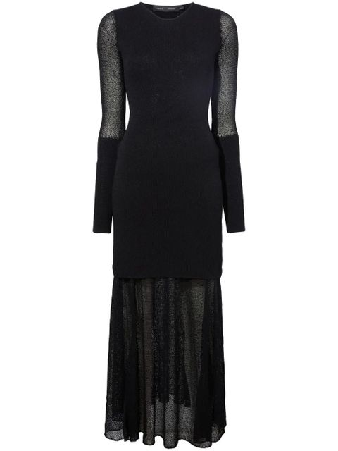 Proenza Schouler Anita fine-knit maxi dress - Black - zdjęcie produktu nr 1