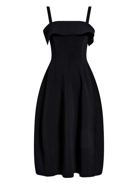 Proenza Schouler Blanca ruffled midi dress - Black - zdjęcie produktu nr 1